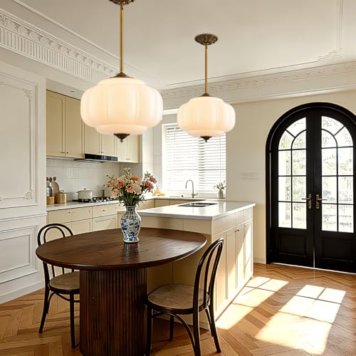15 in White Milk Glass Ceiling Light Fixture