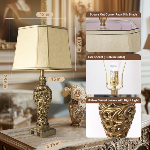 28.5'' Table Lamps Set of 2 for Living Room (2 Count)