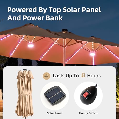 15ft Patio Umbrella with Base Included