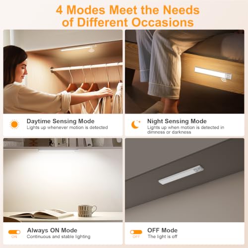 10.2inch Under Cabinet Lighting Rechargeable 2 Pack (2 Count)