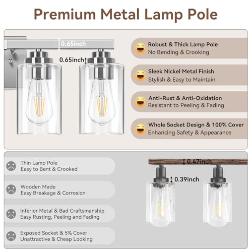 5 Light Bathroom Light Fixtures