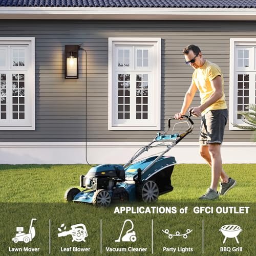Porch Lights with GFCI Outlet