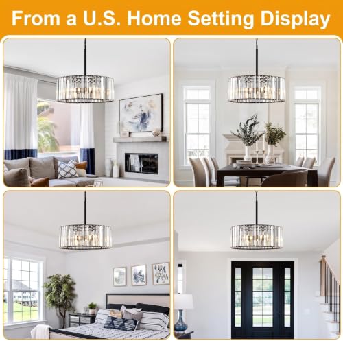 15" Modern Crystal Chandelier for Dining Room