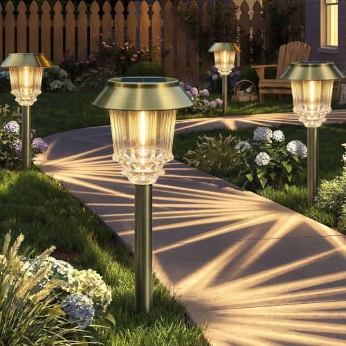 Solar Pathway Lights Outdoor (6 Count)
