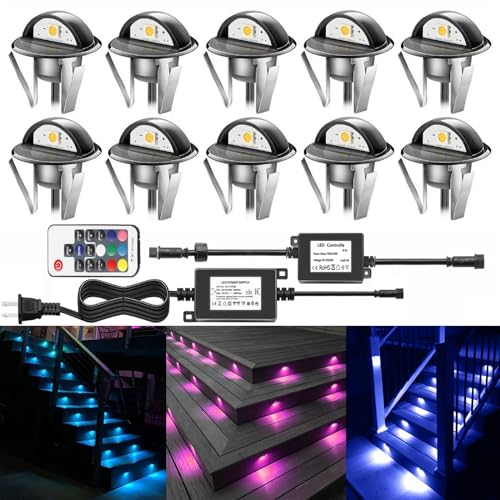 10PCS Low Voltage LED Deck Lighting Kit (10 Count)