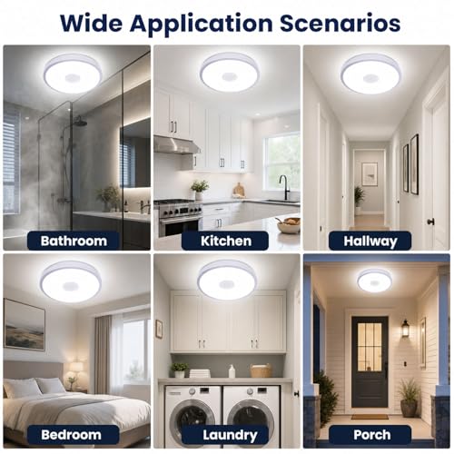 Upgrade Waterproof Ceiling Light Music Ceiling Lamp with Bluetooth Speaker