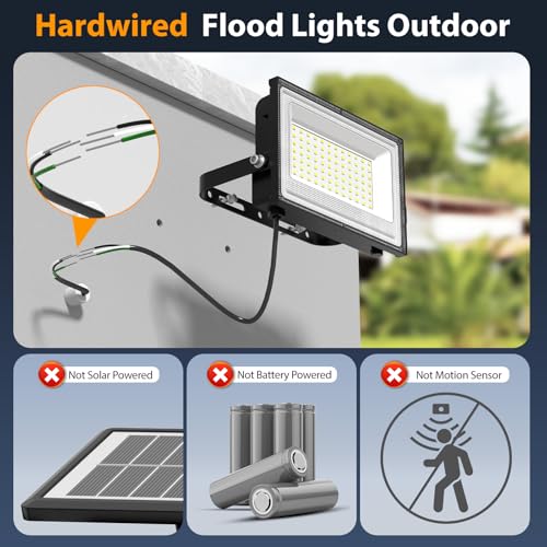 80W LED Flood Lights Outdoor (2 Count)