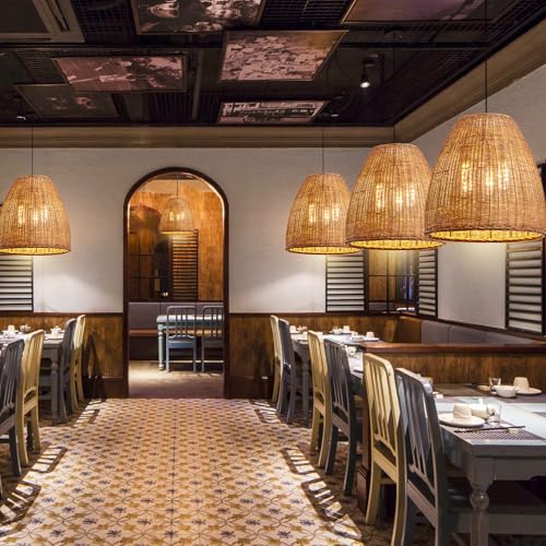 16.5" Rattan Pendant Light