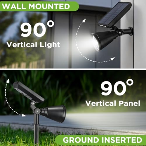 1 Solar Spot Lights Outdoor for Flag Pole Garden Yard