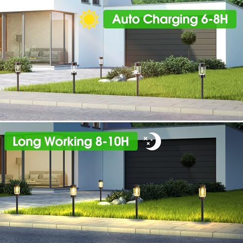 Solar Pathway Lights Outdoor Waterproof (8 Count)