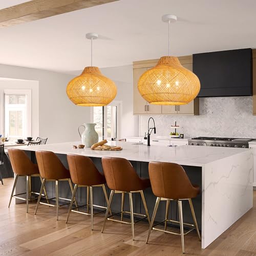 18.9" Rattan Pendant Light