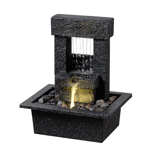 Indoor Tabletop Water Fountain with LED Light