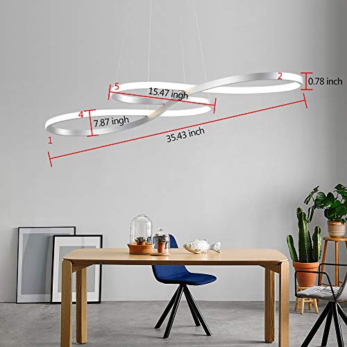 Modern LED Chandelier Dining Room Pendant Light