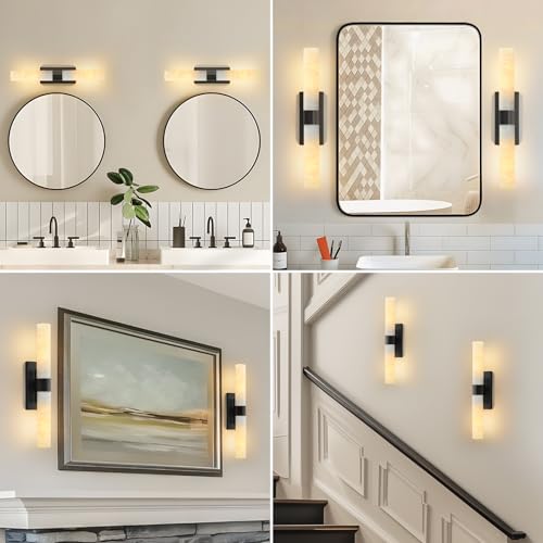 Natural Alabaster Wall Sconce