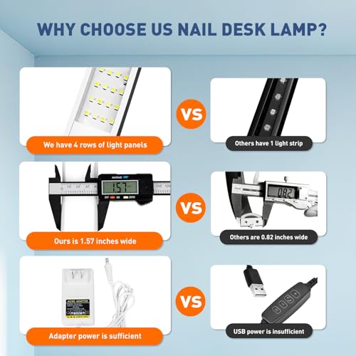 Half Moon Light for Nail Desk