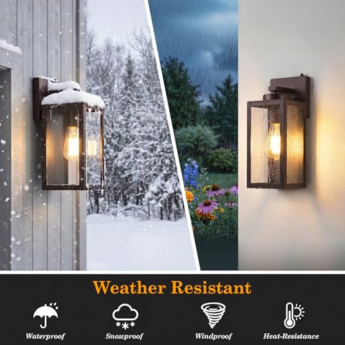 Upgraded Dusk to Dawn Outdoor Wall Lights (2 Count)