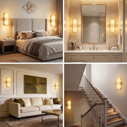 Natural Alabaster Wall Sconces
