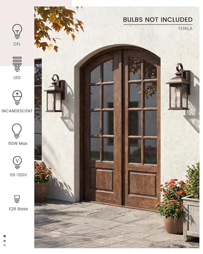 Dusk to Dawn Outdoor Wall Sconces