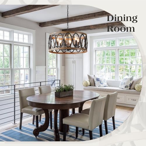 Farmhouse Antique Chandelier for Dining Room Kitchen Island 6