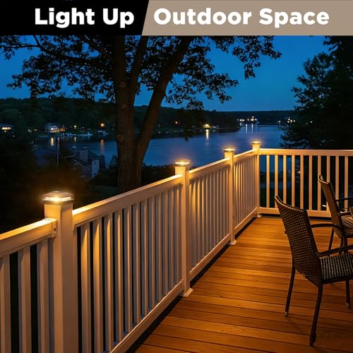 Solar Post Cap Lights Outdoor 12pack (12 Count)