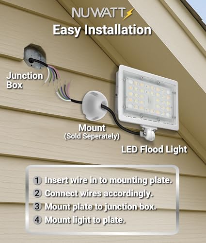 15W White Outdoor LED Flood Light