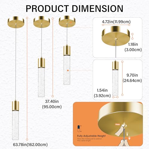 Pendant Lights Kitchen Island (3 Count)