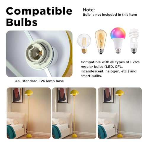 Mid Century Modern Metal Bud Floor Lamp for Home and Office