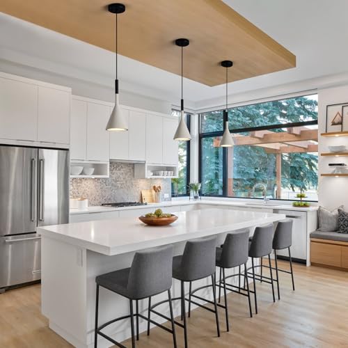 Farmhouse Grey Pendant Light Fixtures 1 (2 Count)