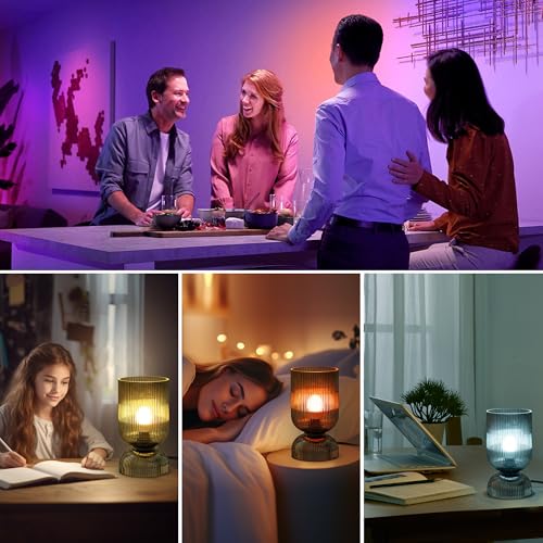 Modern RGB Glass Table Lamp with Remote