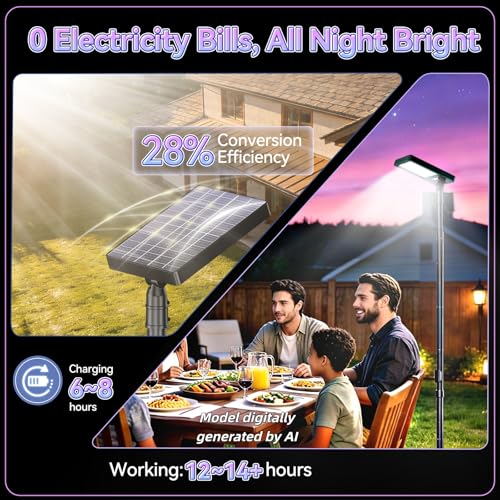 102" Solar Outdoor Street Lights with Speaker
