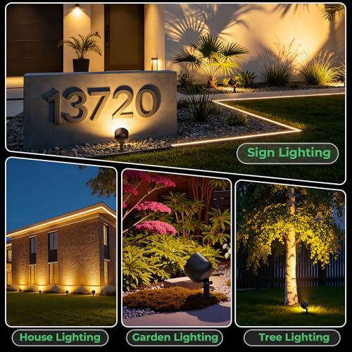 Low Voltage PAR36 LED Landscape Flood Light & Big Spotlight (4 PACK)