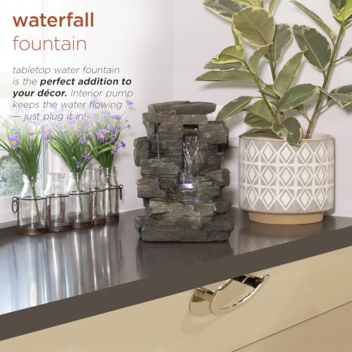 13" Tall Indoor Tabletop Water Fountain