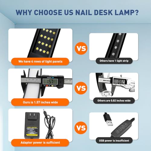 Half Moon Light for Nail Desk