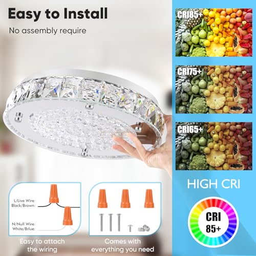 Crystal Flush Mount Chandeliers