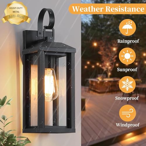 17" Large Outdoor Wall Lights for House 2 (2 Count)