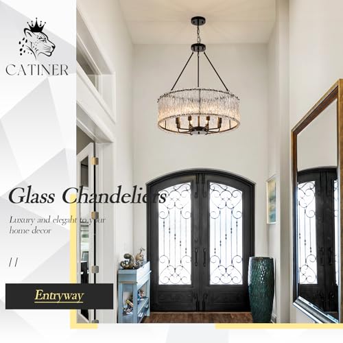 Modern 24.4" Crystal Glass Chandelier 8
