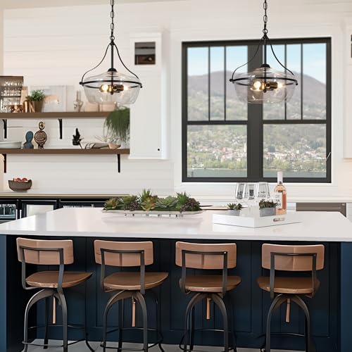 Black Glass Chandelier (3 Count)