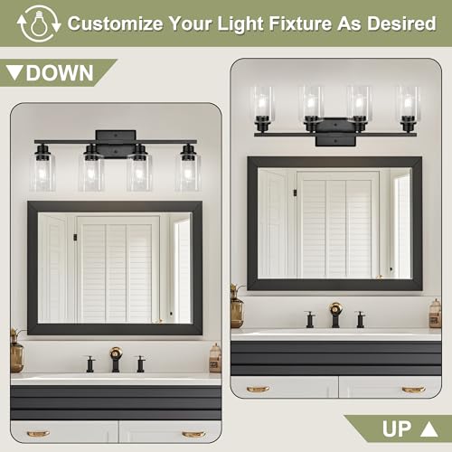 Modern Bathroom Light Fixtures (4 Count)