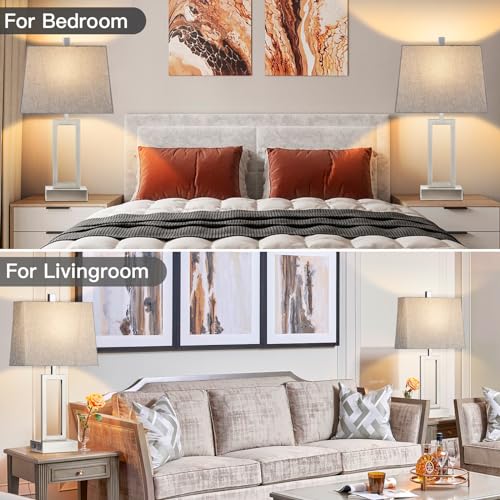 23.5" Touch Control Table Lamps Set of 2 (2 Count)