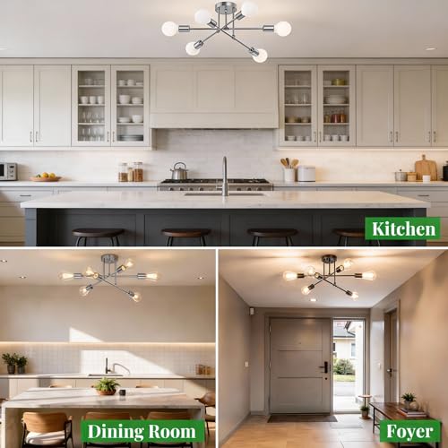 Modern Sputnik Chandelier Ceiling Light Fixtures