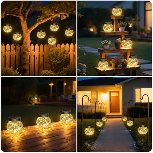 Solar Lanterns Outdoor Waterproof 6 Pack (6 Count)