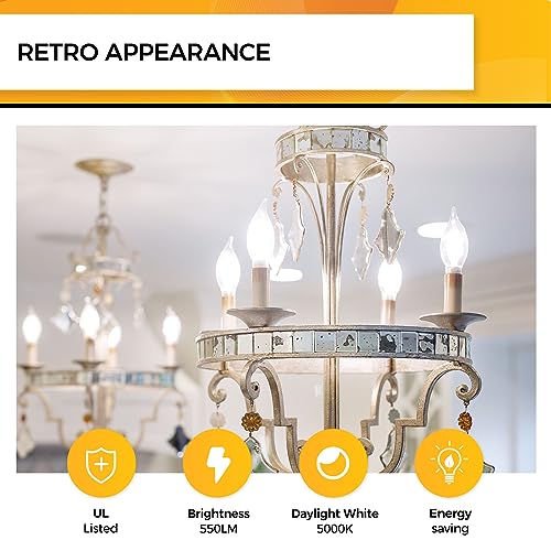 Candelabra Light Bulbs 5000K (24 Count)