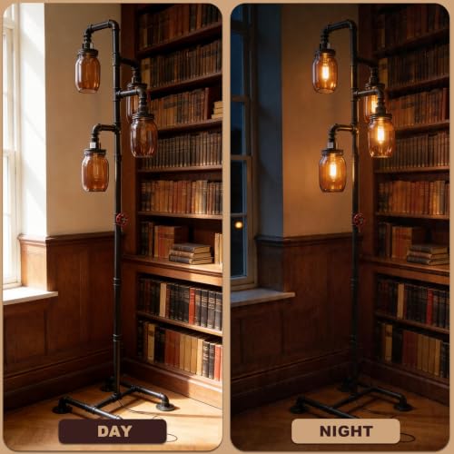 Steampunk Floor Lamp (4 Count)