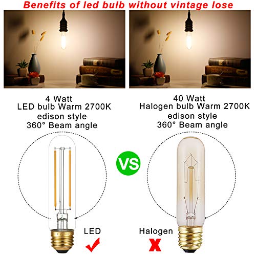 T10 Led Bulb Dimmable (6 Count)