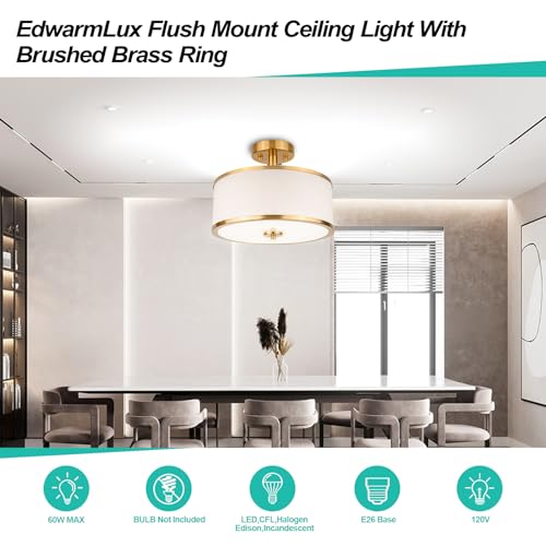 3 Light Semi Flush Mount Ceiling Light Fixture