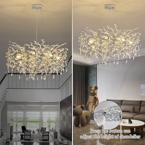Tree Branch Chandelier Modern Crystal Pendant Light
