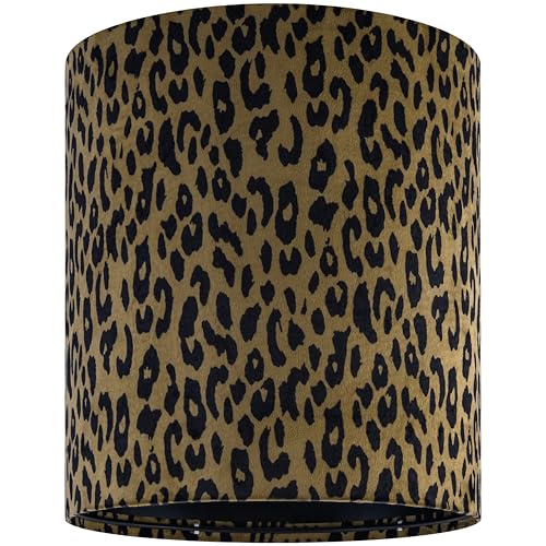 Small Yellow Leopard Lamp Shades Set of 2 (2 Count)