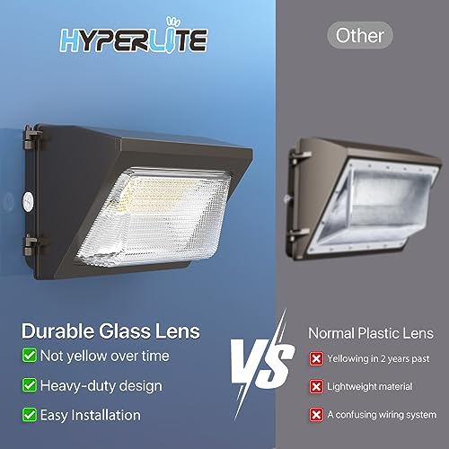 LED Wall Pack Light 50W 2Packs with Dusk (2 Count)