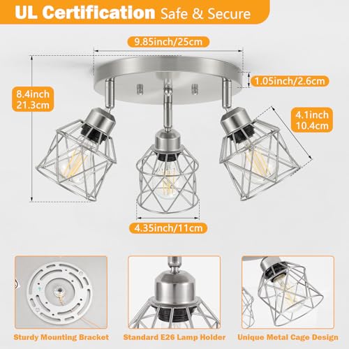 Kitchen Flush Mount Ceiling Light