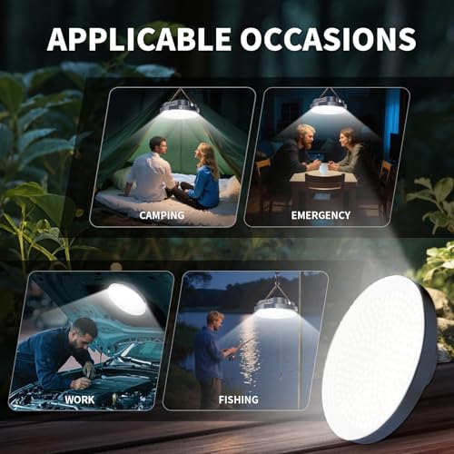 6000LM Flashlight Portable LED Camping Lantern Rechargeable Light 60W with Magnet